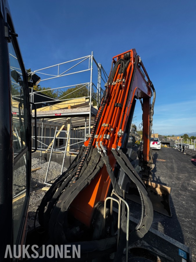 2021 Hitachi ZX65USB-6 CLR minigraver 6 tonn - Sentralsmøring - Tiltrotator - Pussskuffe - Graveskuffe - Sertifisert