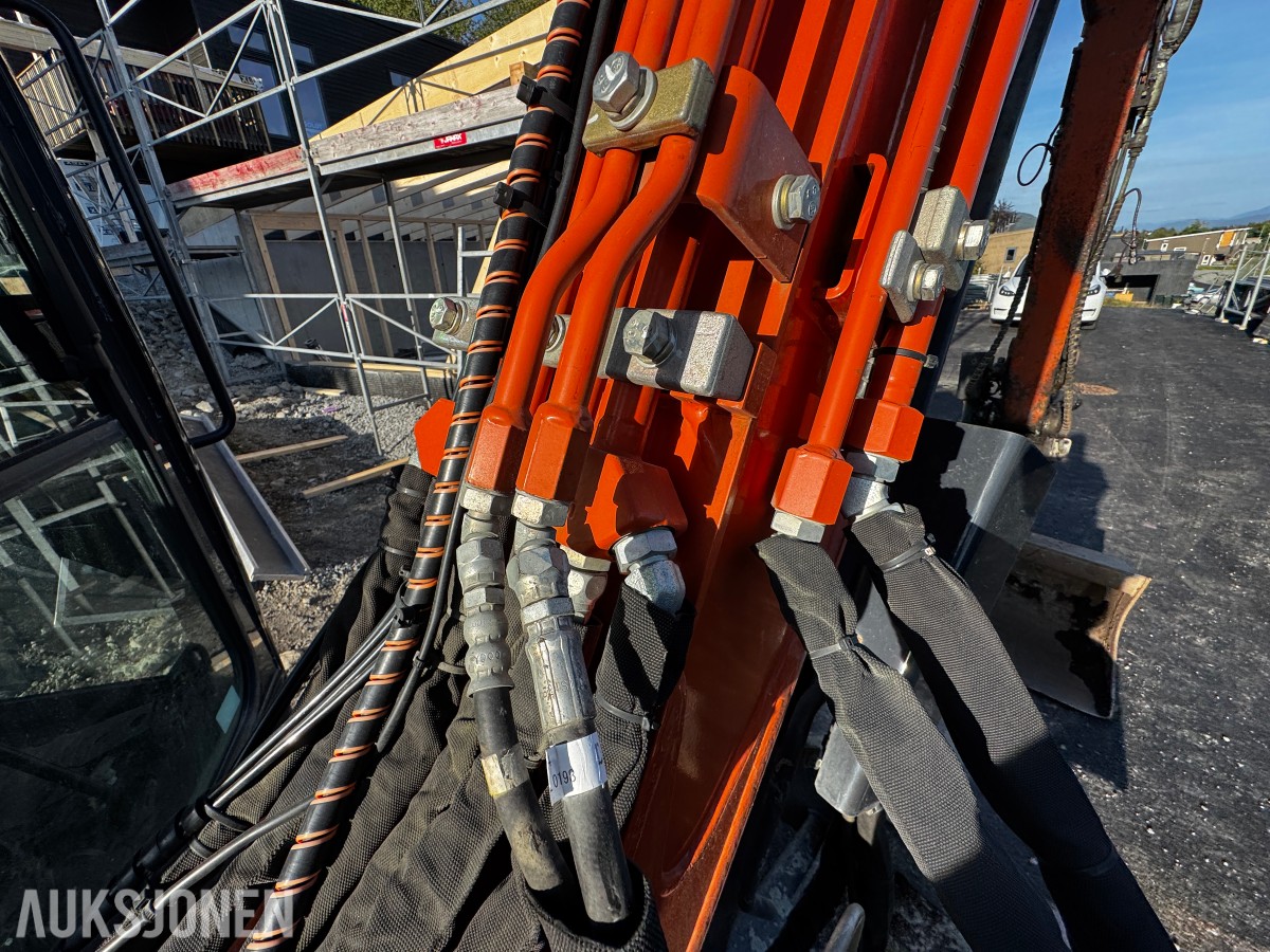 2021 Hitachi ZX65USB-6 CLR minigraver 6 tonn - Sentralsmøring - Tiltrotator - Pussskuffe - Graveskuffe - Sertifisert