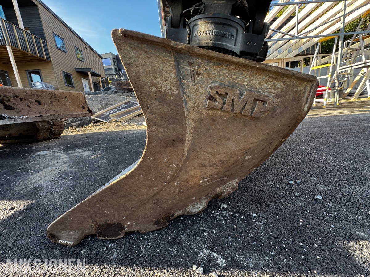 2021 Hitachi ZX65USB-6 CLR minigraver 6 tonn - Sentralsmøring - Tiltrotator - Pussskuffe - Graveskuffe - Sertifisert