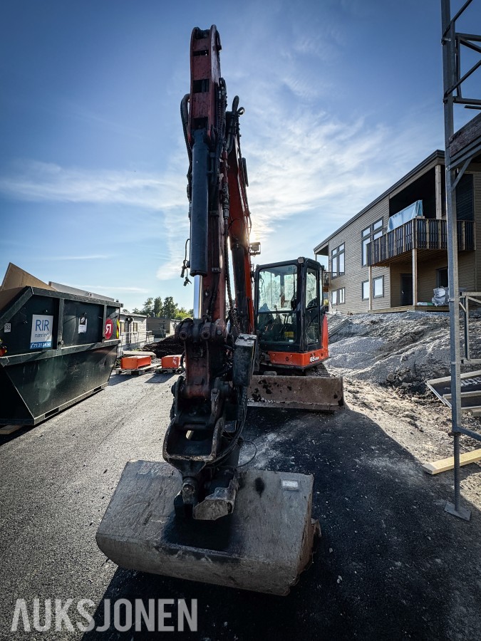 2021 Hitachi ZX65USB-6 CLR minigraver 6 tonn - Sentralsmøring - Tiltrotator - Pussskuffe - Graveskuffe - Sertifisert