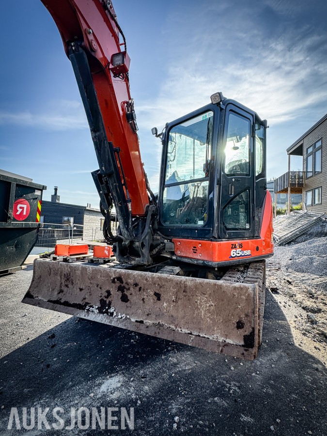 2021 Hitachi ZX65USB-6 CLR minigraver 6 tonn - Sentralsmøring - Tiltrotator - Pussskuffe - Graveskuffe - Sertifisert