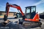 2021 Hitachi ZX65USB-6 CLR minigraver 6 tonn - Sentralsmøring - Tiltrotator - Pussskuffe - Graveskuffe - Sertifisert