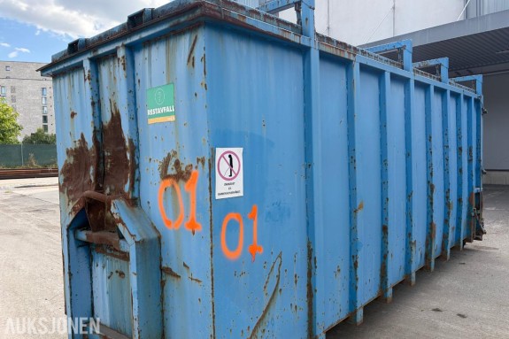 Krokcontainer - Container Lukket 01