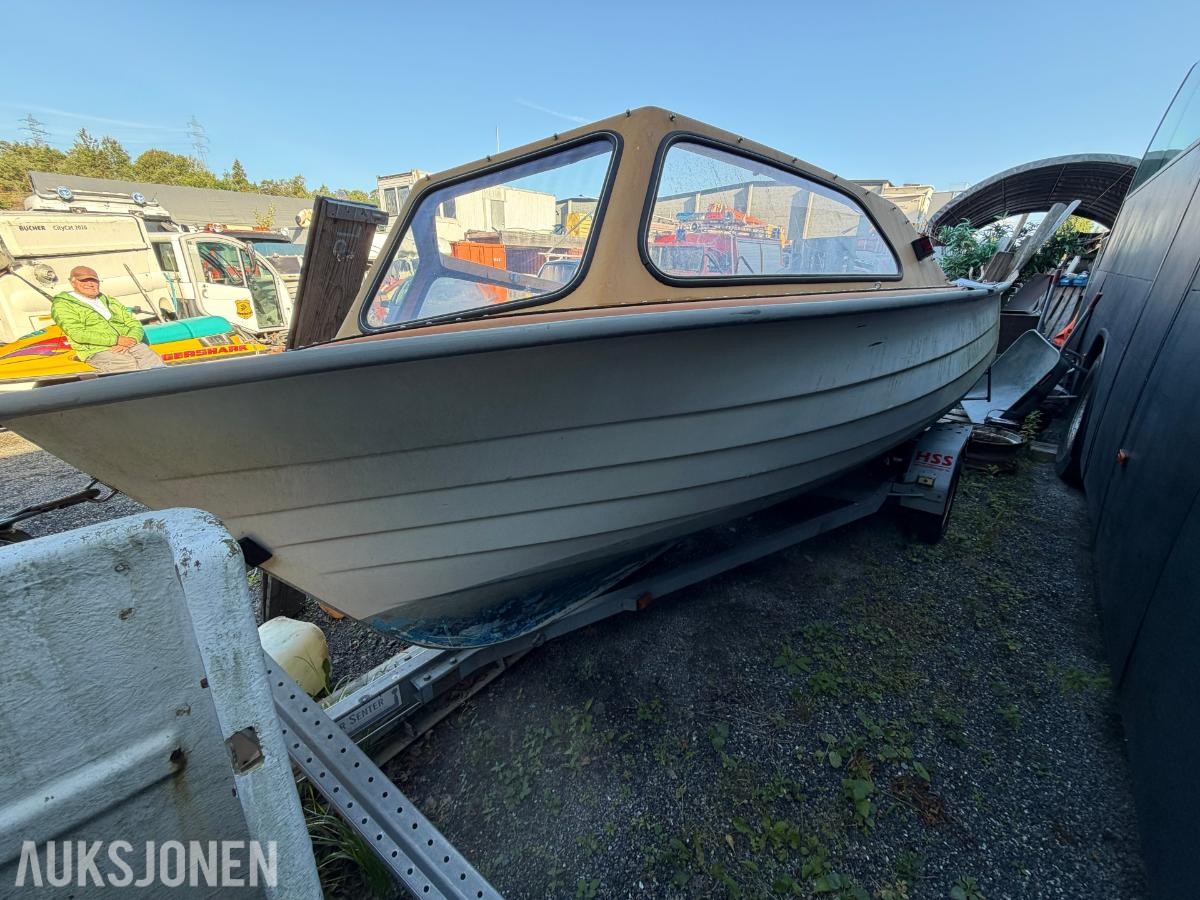 1992 Askeladden 16-3400 med Mercury FourStroke EFI 40 hk (2002) – repobjekt