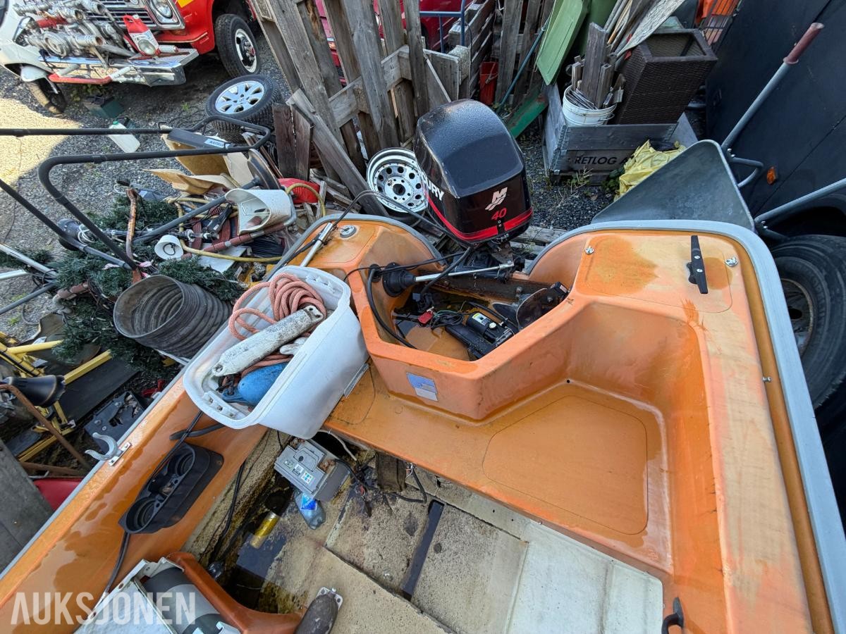 1992 Askeladden 16-3400 med Mercury FourStroke EFI 40 hk (2002) – repobjekt