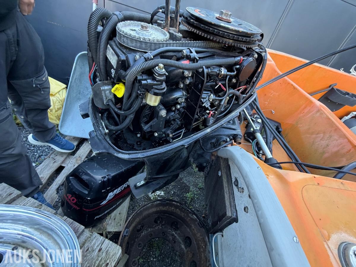 1992 Askeladden 16-3400 med Mercury FourStroke EFI 40 hk (2002) – repobjekt