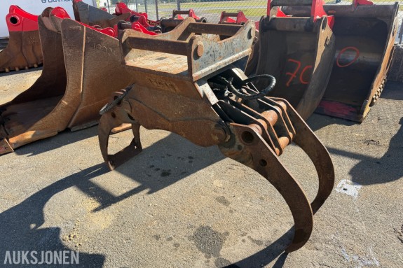 Hydraulisk tømmerklo - S70 feste