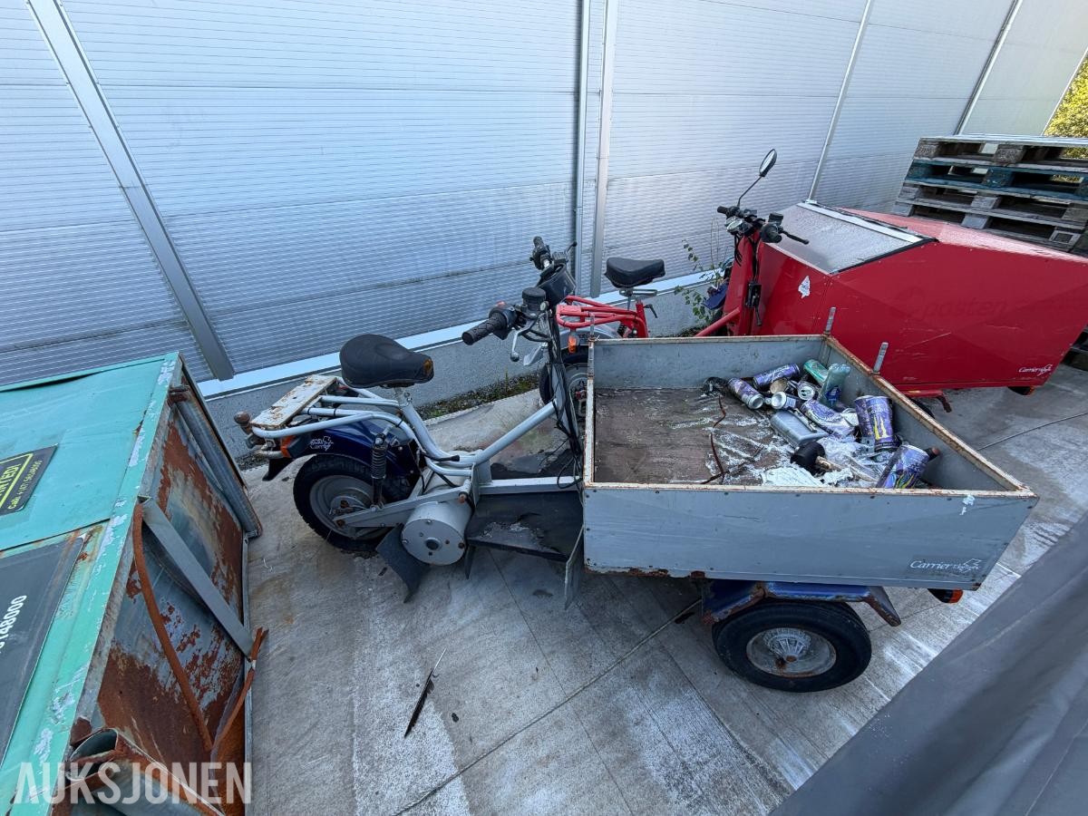 2008 3 stk. Norsjö Carrier elektriske trehjulssykler repobjekter