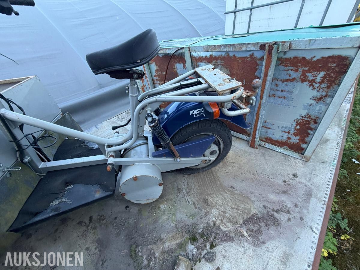 2008 3 stk. Norsjö Carrier elektriske trehjulssykler repobjekter