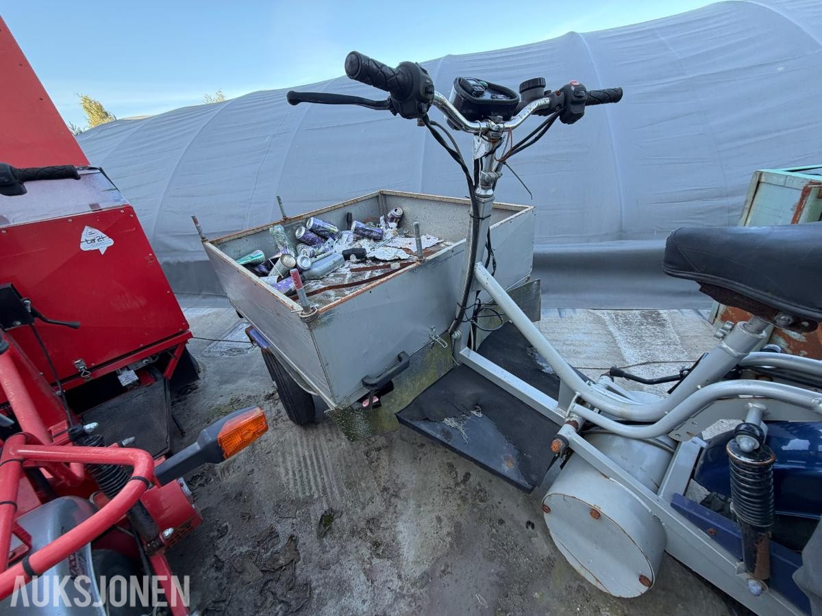 2008 3 stk. Norsjö Carrier elektriske trehjulssykler repobjekter