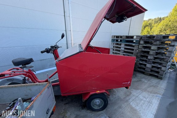 2008 3 stk. Norsjö Carrier elektriske trehjulssykler repobjekter