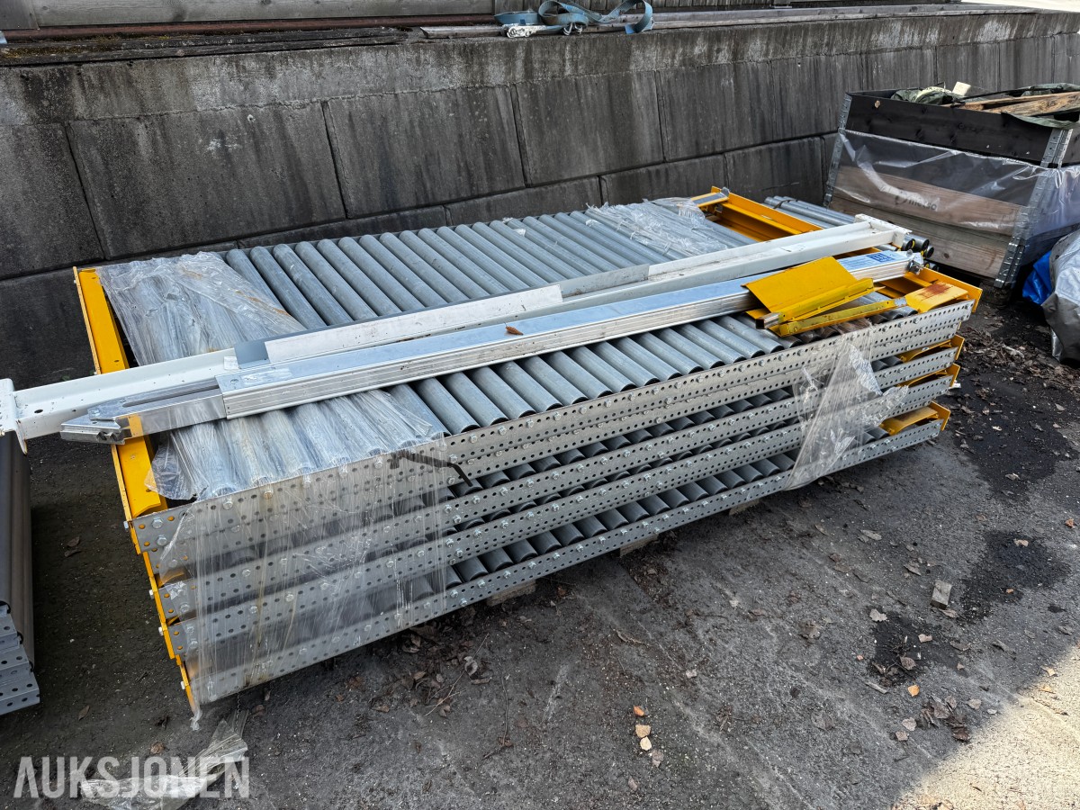 7 paller med rullebaner for det meste ubrukt 