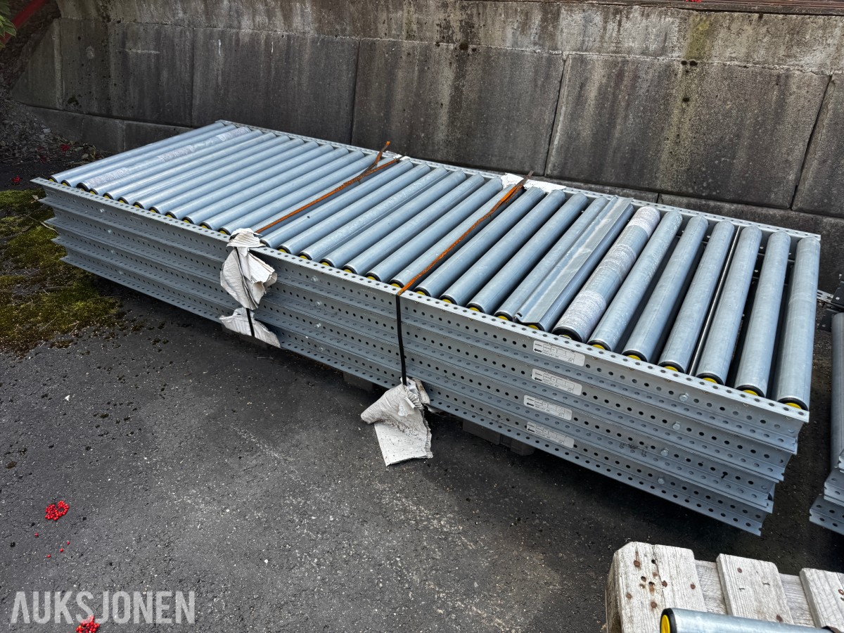 7 paller med rullebaner for det meste ubrukt 