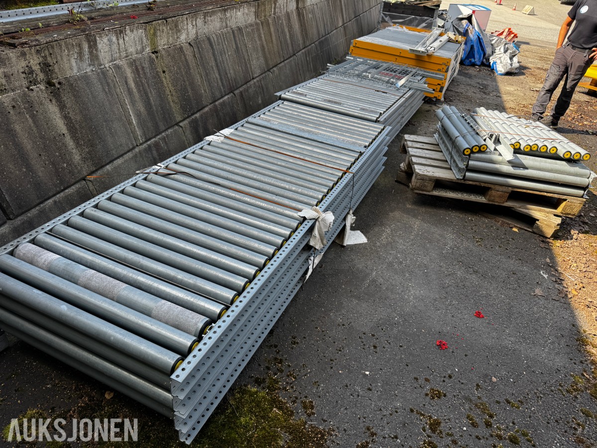 7 paller med rullebaner for det meste ubrukt 