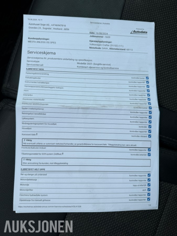 2022 Volkswagen Crafter 35 L3 2,0 TDI 177hk 4Motion aut. Bott innredning i varerom.