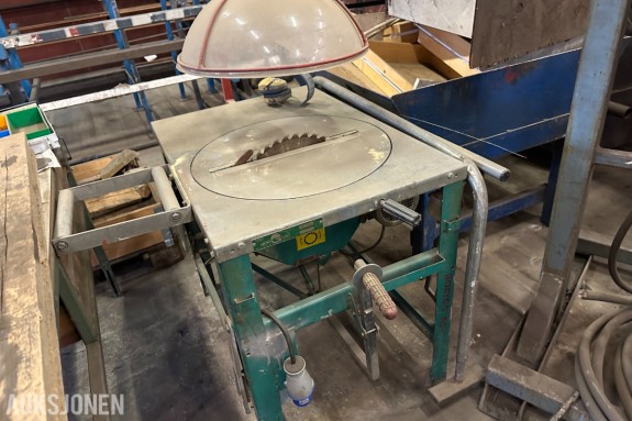 Nor/gjerde Sag Modell 1603 | 3-fas bordsag | Avtrekkshette