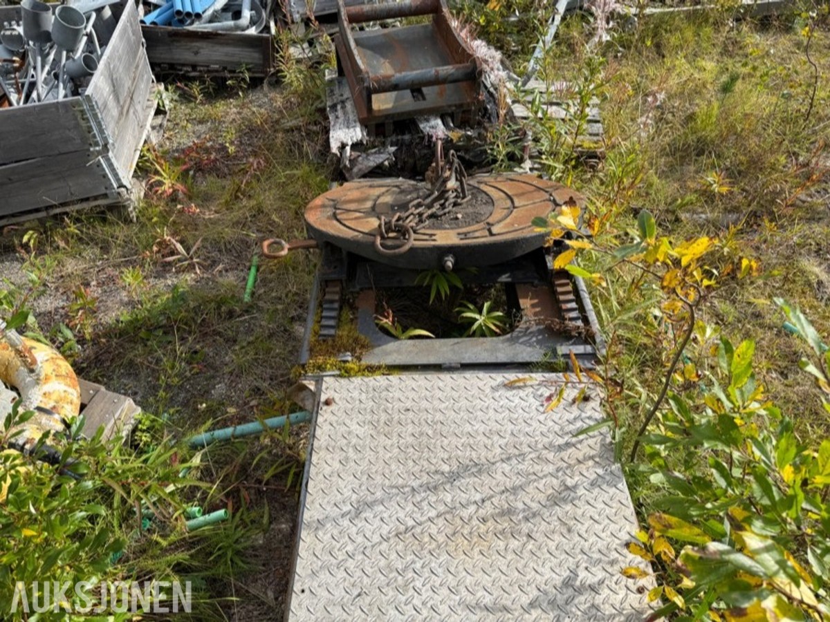 Svingskive med løftebolt på Laxo-ramme