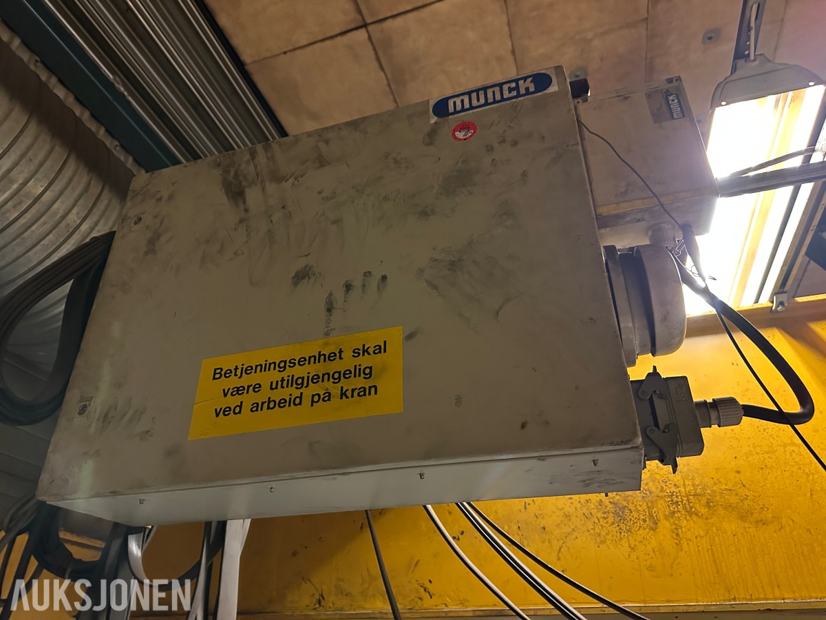 2001 Munck Traverskran | 5 tonn SWL | Fjernstyring