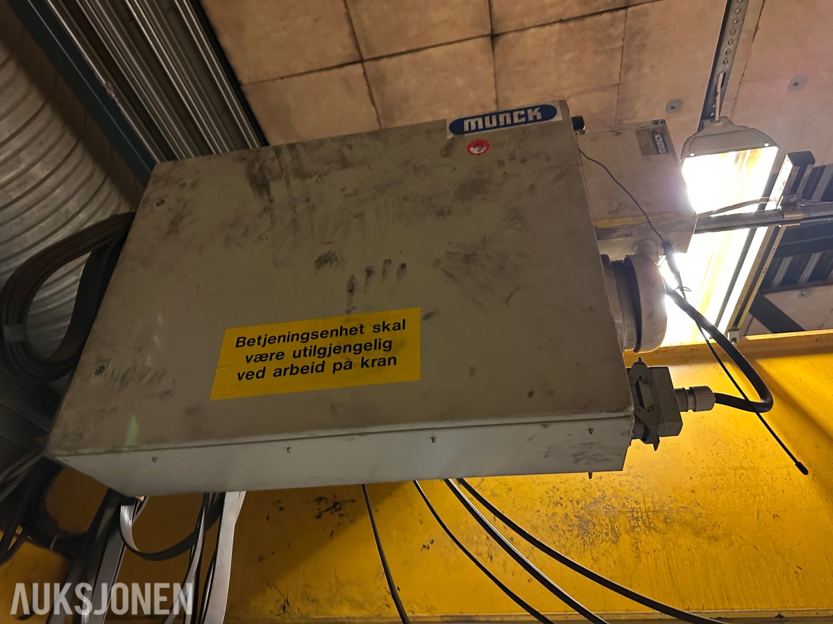 2001 Munck Traverskran | 5 tonn SWL | Fjernstyring
