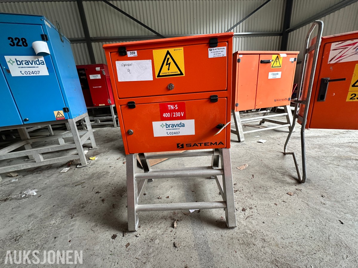 Satema US 125A 400V byggestrømskap / undersentral