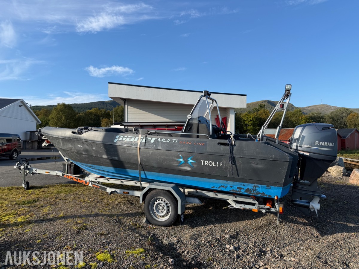 2016 Pioner Multi 17 fot med Yamaha 80 hk og Respo henger – komplett pakke
