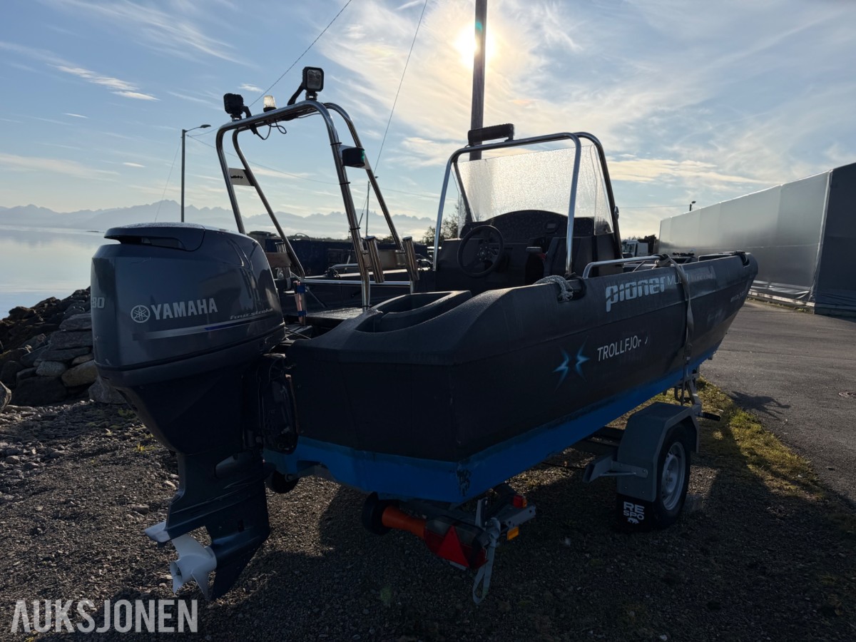 2016 Pioner Multi 17 fot med Yamaha 80 hk og Respo henger – komplett pakke
