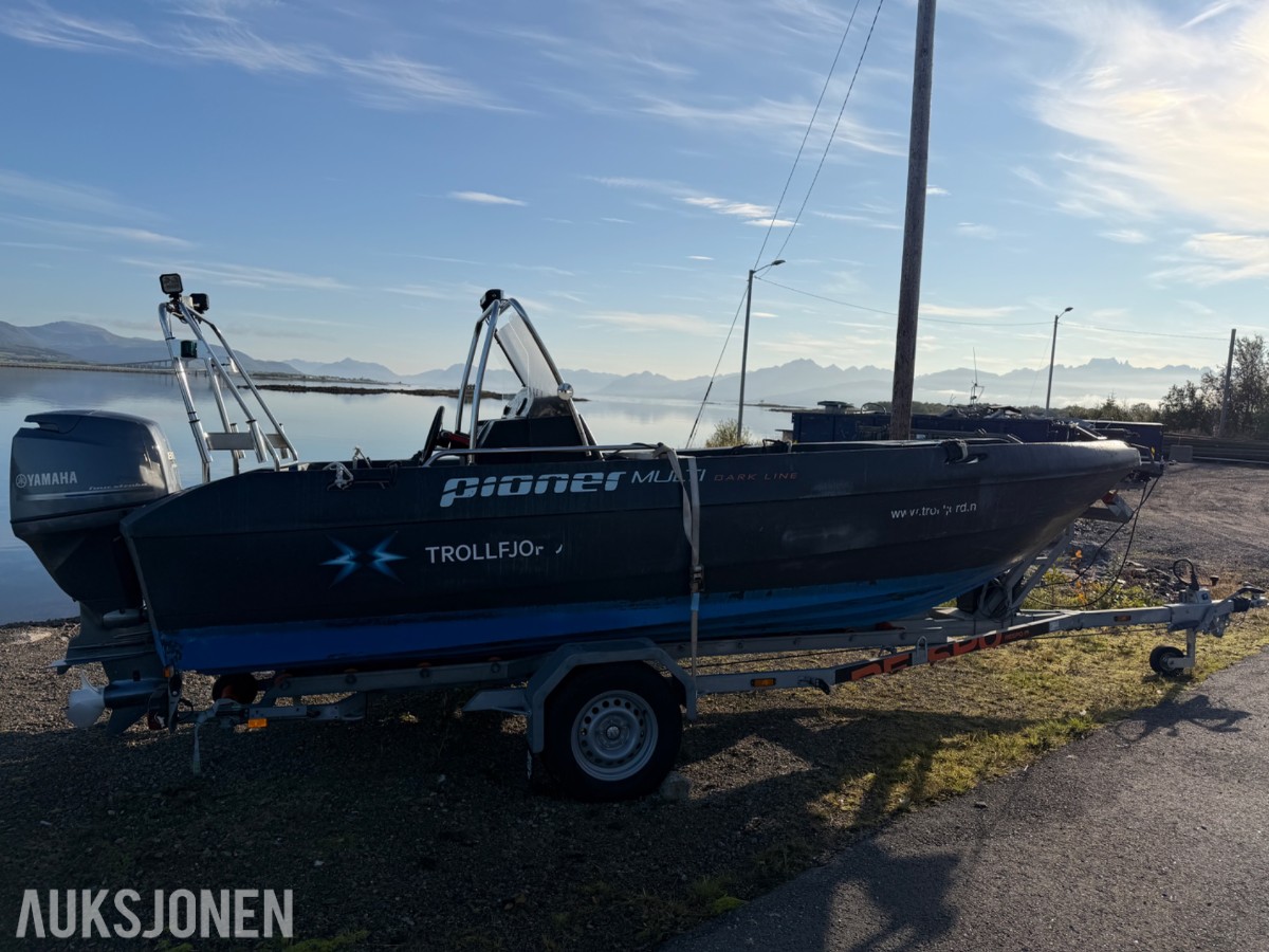 2016 Pioner Multi 17 fot med Yamaha 80 hk og Respo henger – komplett pakke