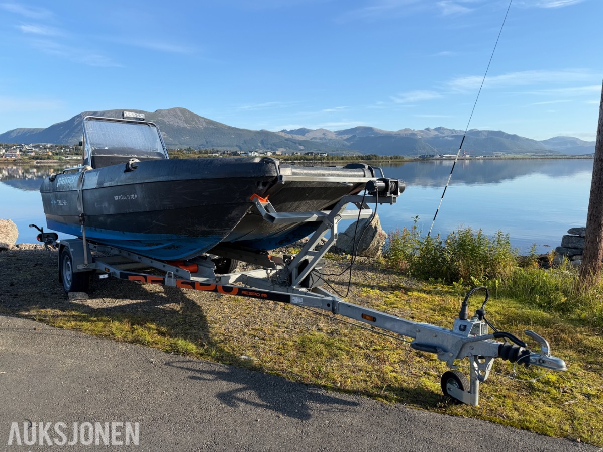 2016 Pioner Multi 17 fot med Yamaha 80 hk og Respo henger – komplett pakke