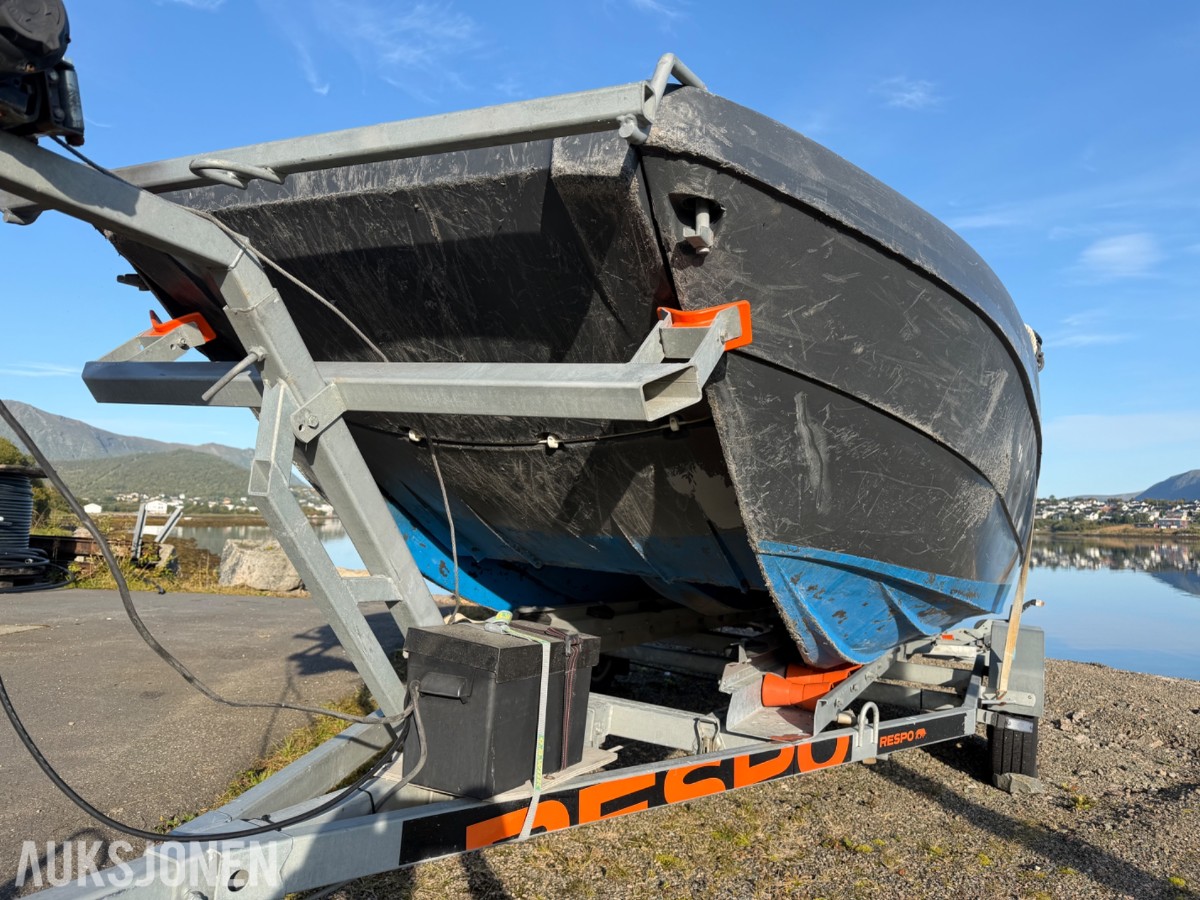 2016 Pioner Multi 17 fot med Yamaha 80 hk og Respo henger – komplett pakke