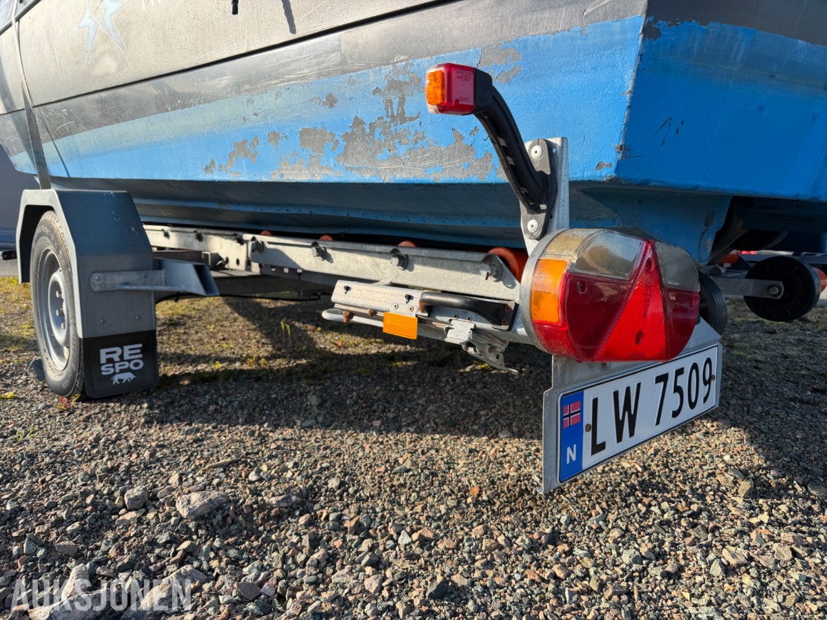2016 Pioner Multi 17 fot med Yamaha 80 hk og Respo henger – komplett pakke