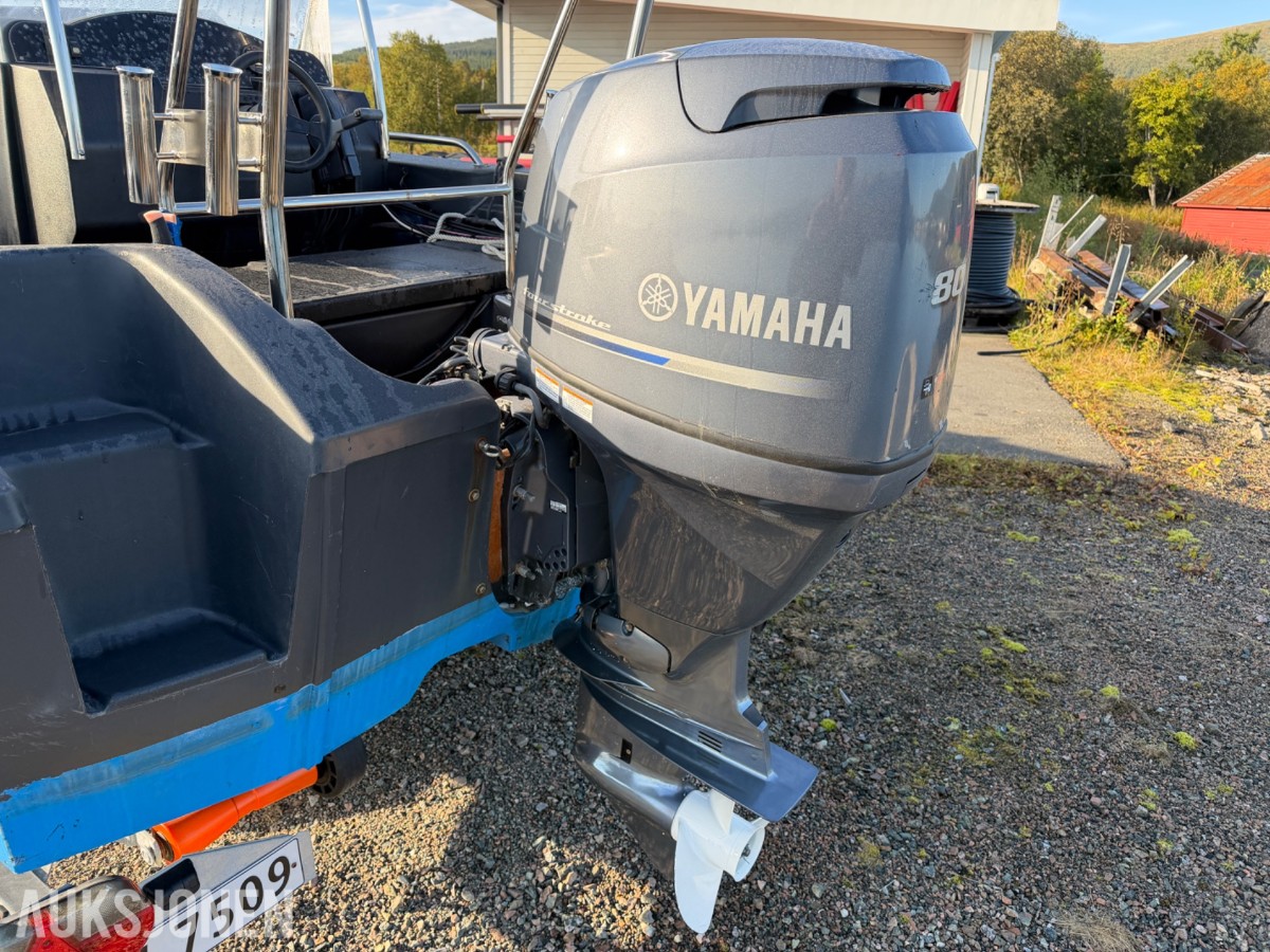 2016 Pioner Multi 17 fot med Yamaha 80 hk og Respo henger – komplett pakke