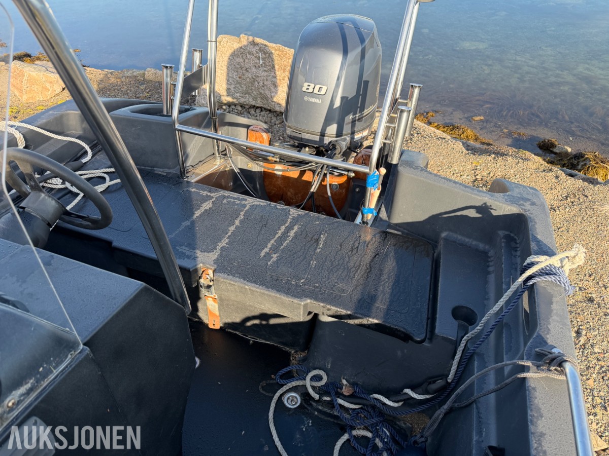 2016 Pioner Multi 17 fot med Yamaha 80 hk og Respo henger – komplett pakke