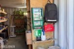 20 Fots lager Container - innredet med hyller. 