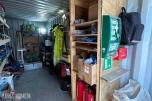 20 Fots lager Container - innredet med hyller. 