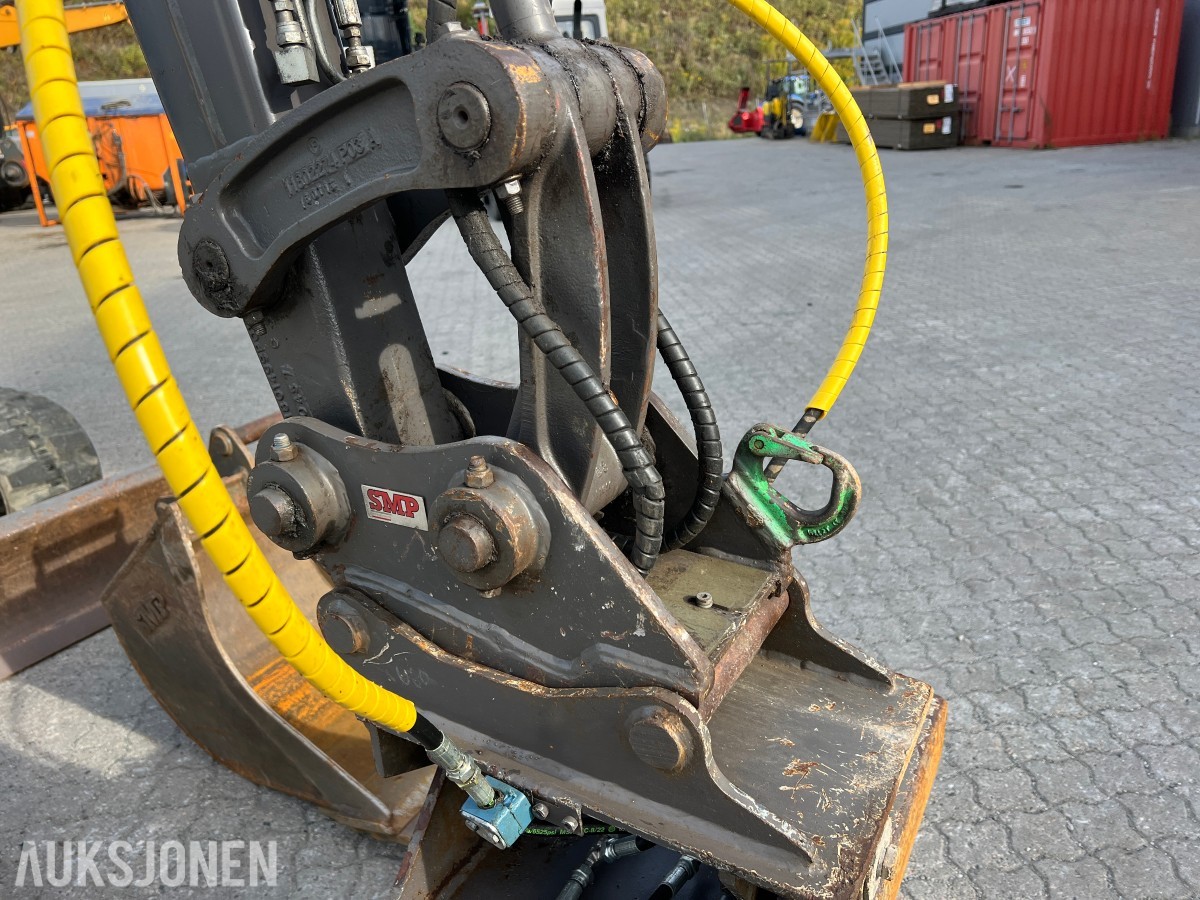 2017 Volvo ECR35D minigraver med 3 skuffer