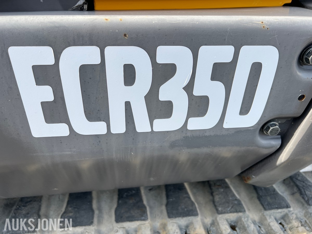 2017 Volvo ECR35D minigraver med 3 skuffer