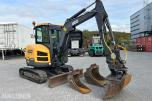 2017 Volvo ECR35D minigraver med 3 skuffer