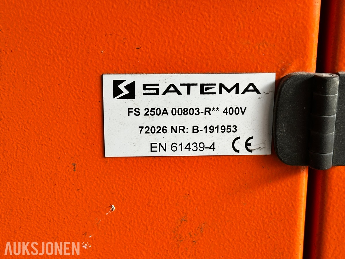 2019 Satema FS 250A 400V fordelingsskap – TN-S – 00803-R