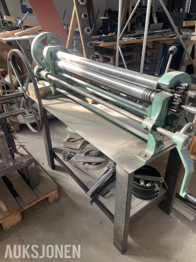 Luna Bending Rolls platevalse og metallkappsag.
