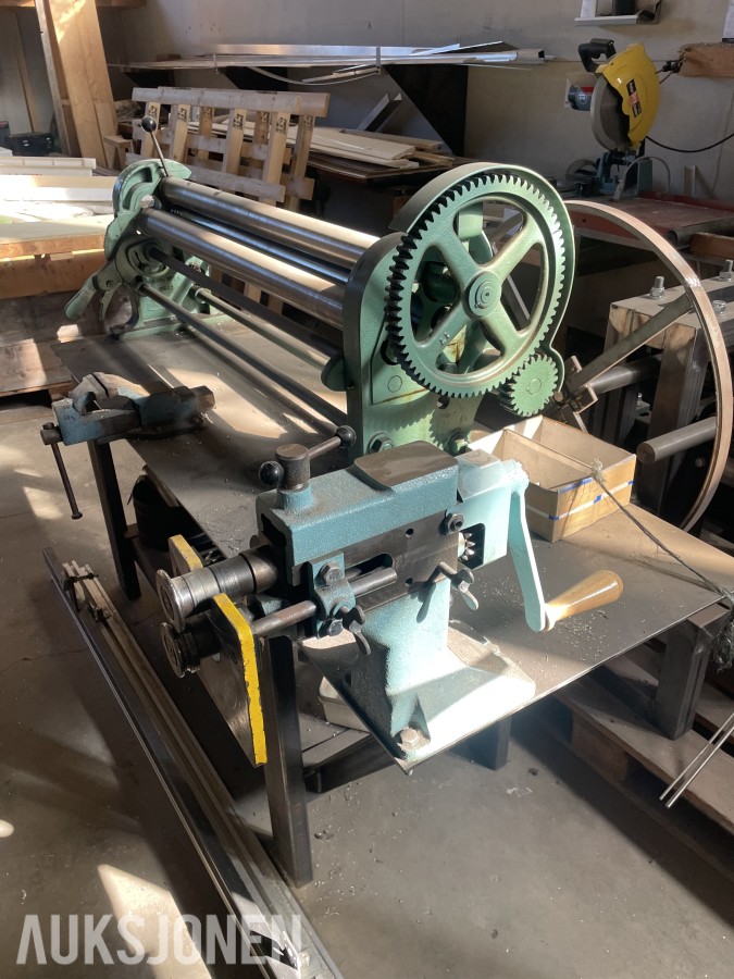 Luna Bending Rolls platevalse og metallkappsag.