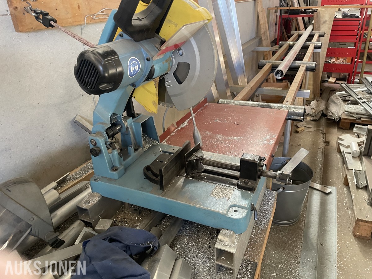 Luna Bending Rolls platevalse og metallkappsag.