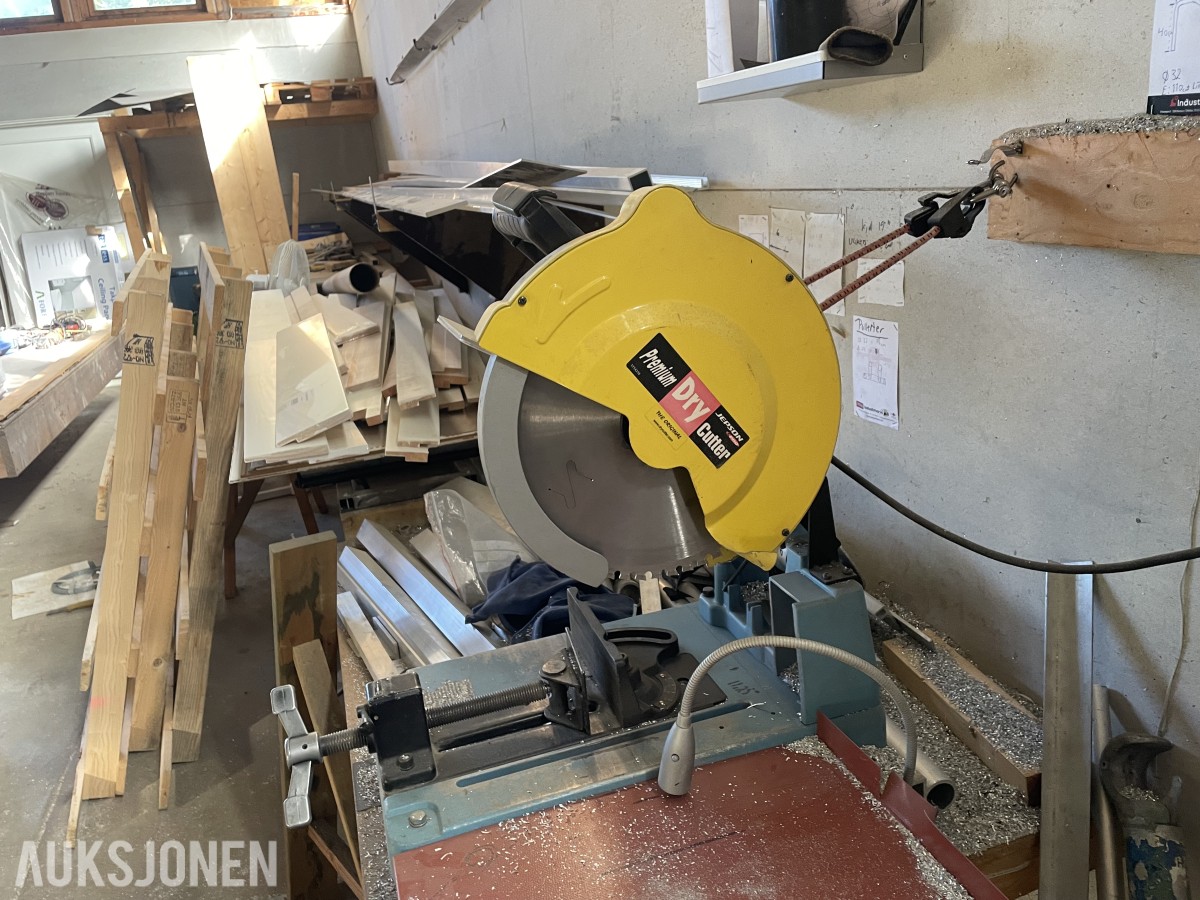Luna Bending Rolls platevalse og metallkappsag.