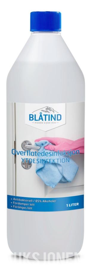 2026 Blåtind - Overflatede rens 1 ltr flasker - 300 liter