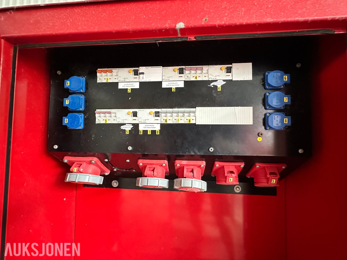Bygg-Strøm hovedsentral 250A 400V – byggestrømsentral med stativ