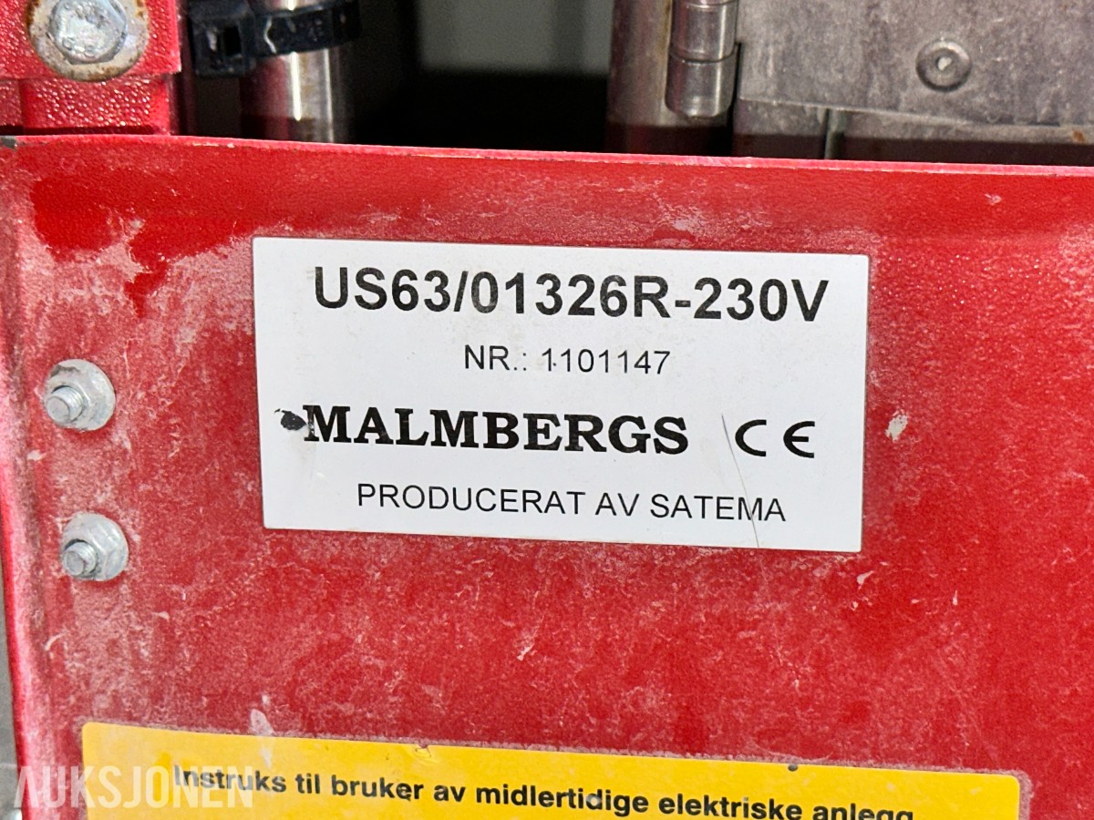 4 stk byggestrømskap / fordelingsskap – 230 V og 400 V