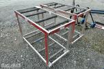 2 stk rullebukker / materialstativer i aluminium – selges samlet