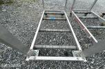 2 stk rullebukker / materialstativer i aluminium – selges samlet