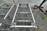 2 stk rullebukker / materialstativer i aluminium – selges samlet