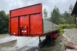 Istrail 3-akslet semitrailer, åpent plan, containerfester