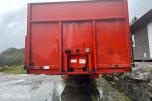 Istrail 3-akslet semitrailer, åpent plan, containerfester